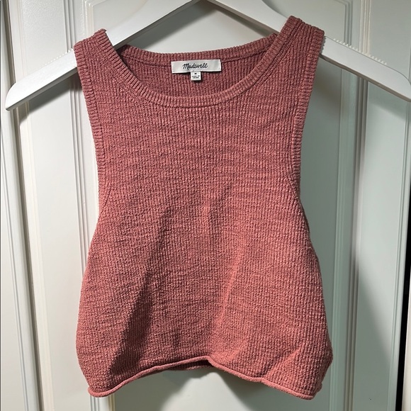 Madewell Tops - Madewell Ribbed Sleeveless Crop Tank Top